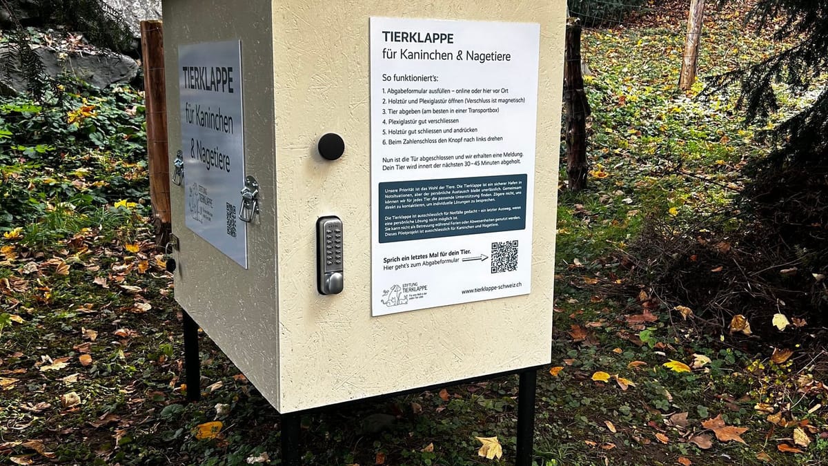 Idee wie bei Babyklappen: Schweiz hat erste Tierklappe