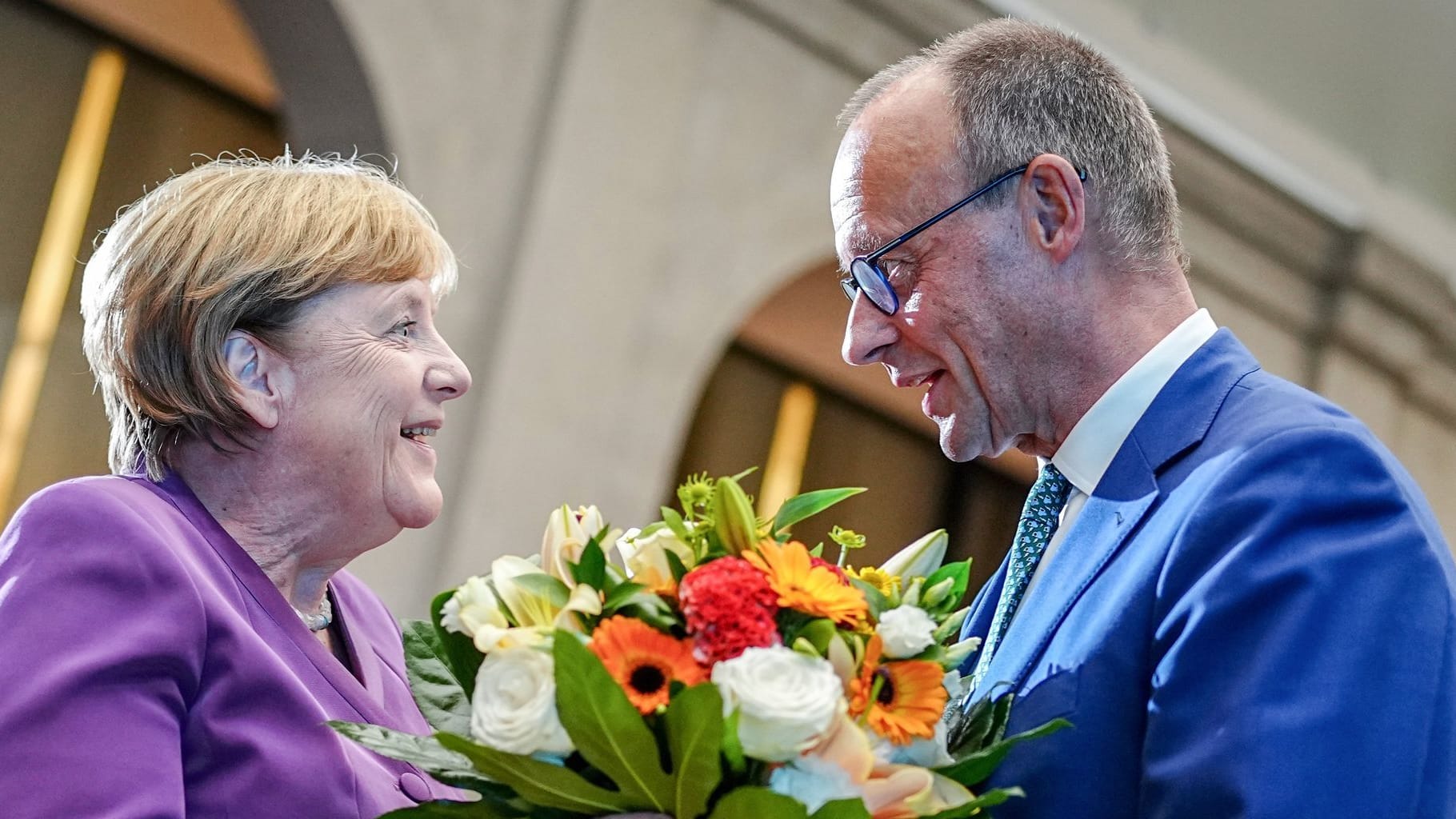 Angela Merkel und Friedrich Merz Angela Merkel und Friedrich Merz