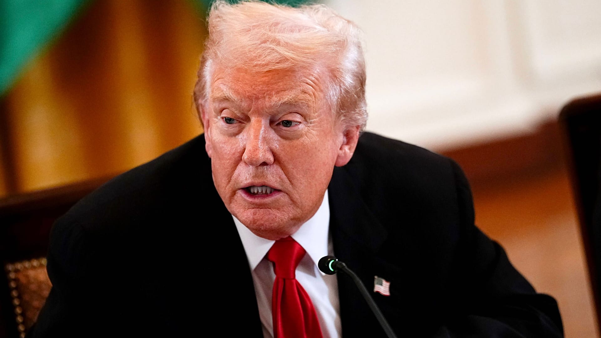 Donald Trump bei einer Veranstaltung (Archivfoto): Das afrikanische Land erhält von der Trump-Regierung umgerechnet rund 4,4 Millionen Euro für die Unterbringung der Abgeschobenen. Donald Trump bei einer Veranstaltung (Archivfoto): Das afrikanische Land erhält von der Trump-Regierung umgerechnet rund 4,4 Millionen Euro für die Unterbringung der Abgeschobenen.