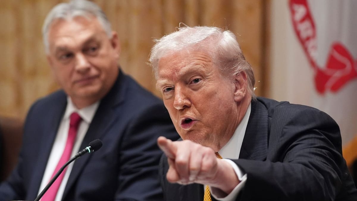 Im Weißen Haus: Trump und Orbán spotten offen über die Ukraine