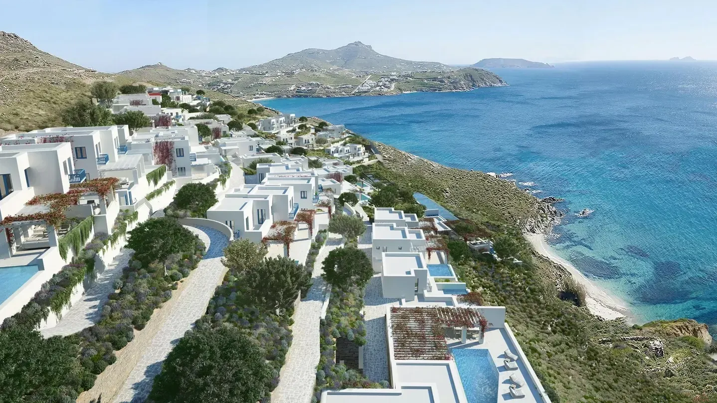 Mit privatem Strand: So soll das exklusive Four Seasons Resort auf der griechischen Insel Mykonos aussehen. Mit privatem Strand: So soll das exklusive Four Seasons Resort auf der griechischen Insel Mykonos aussehen.