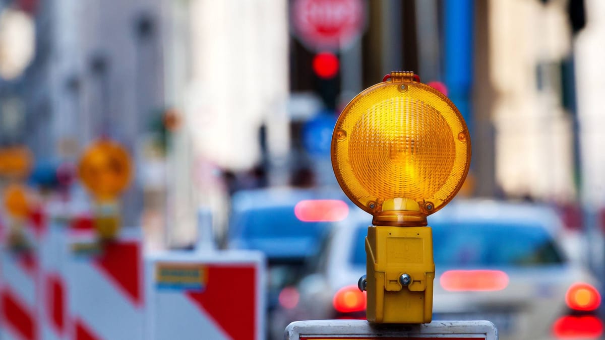 Gefährliche Baustelle auf der Turmstraße wieder entfernt
