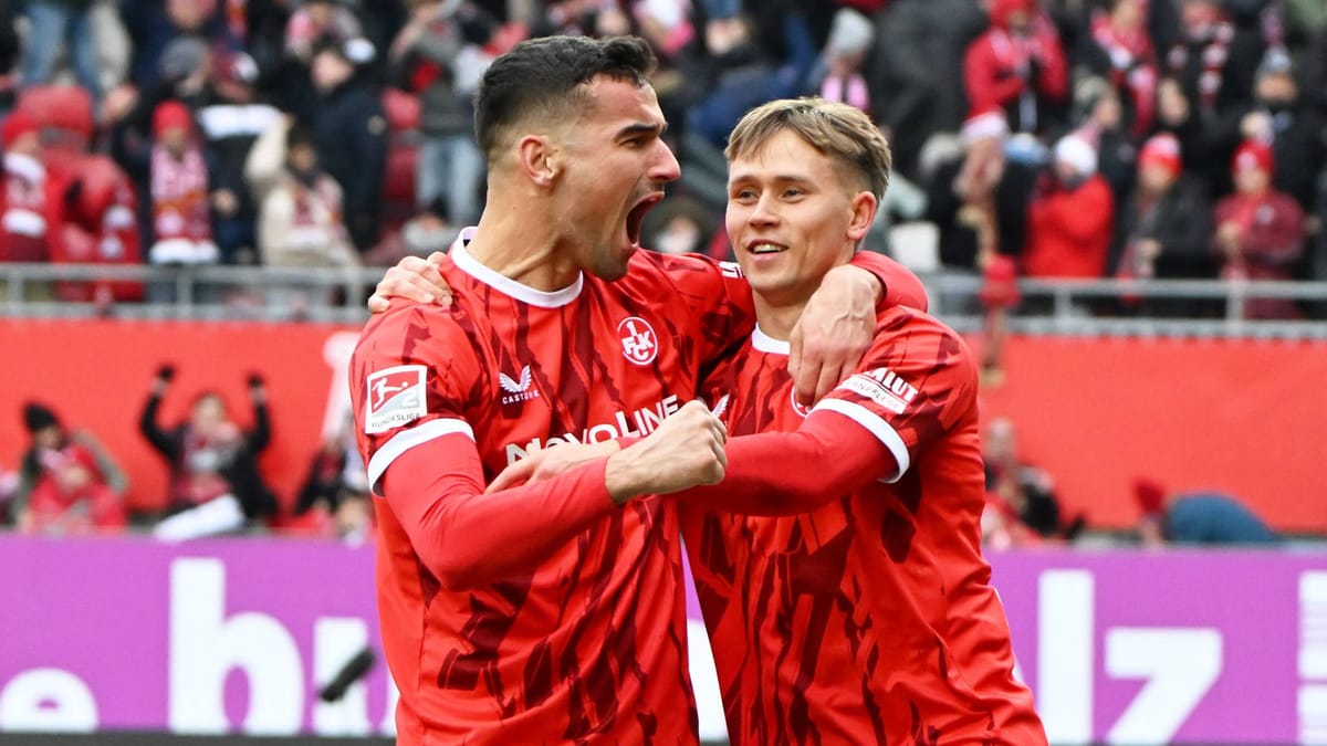 2. Liga: Kaiserslautern zerlegt Kiel, Nürnberg besiegt Bielefeld