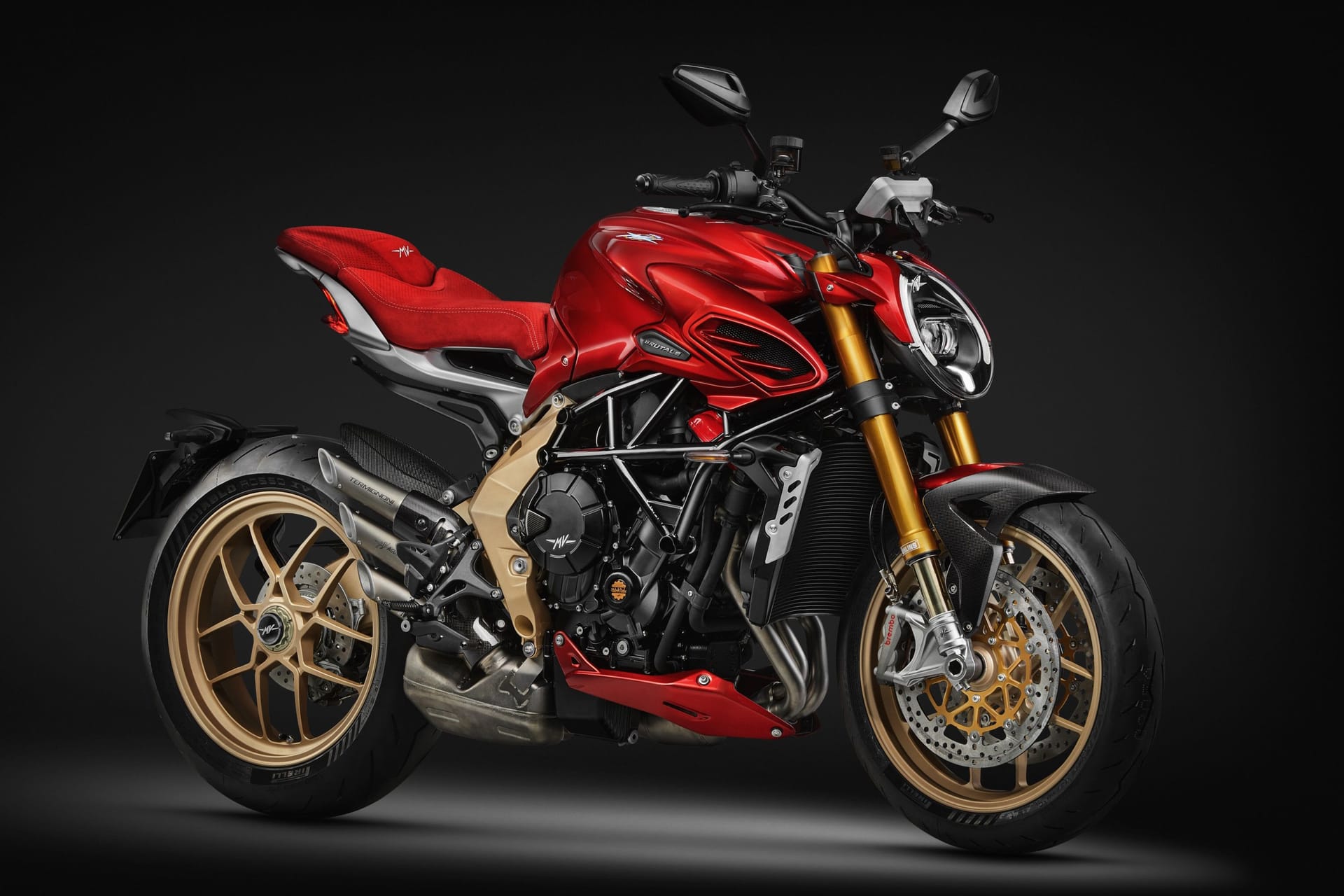 Wieder da: MV Agusta hat die Brutale neu aufgelegt, die zunächst in der exklusiven Version Serie Oro vorgestellt wurde. Wieder da: MV Agusta hat die Brutale neu aufgelegt, die zunächst in der exklusiven Version Serie Oro vorgestellt wurde.