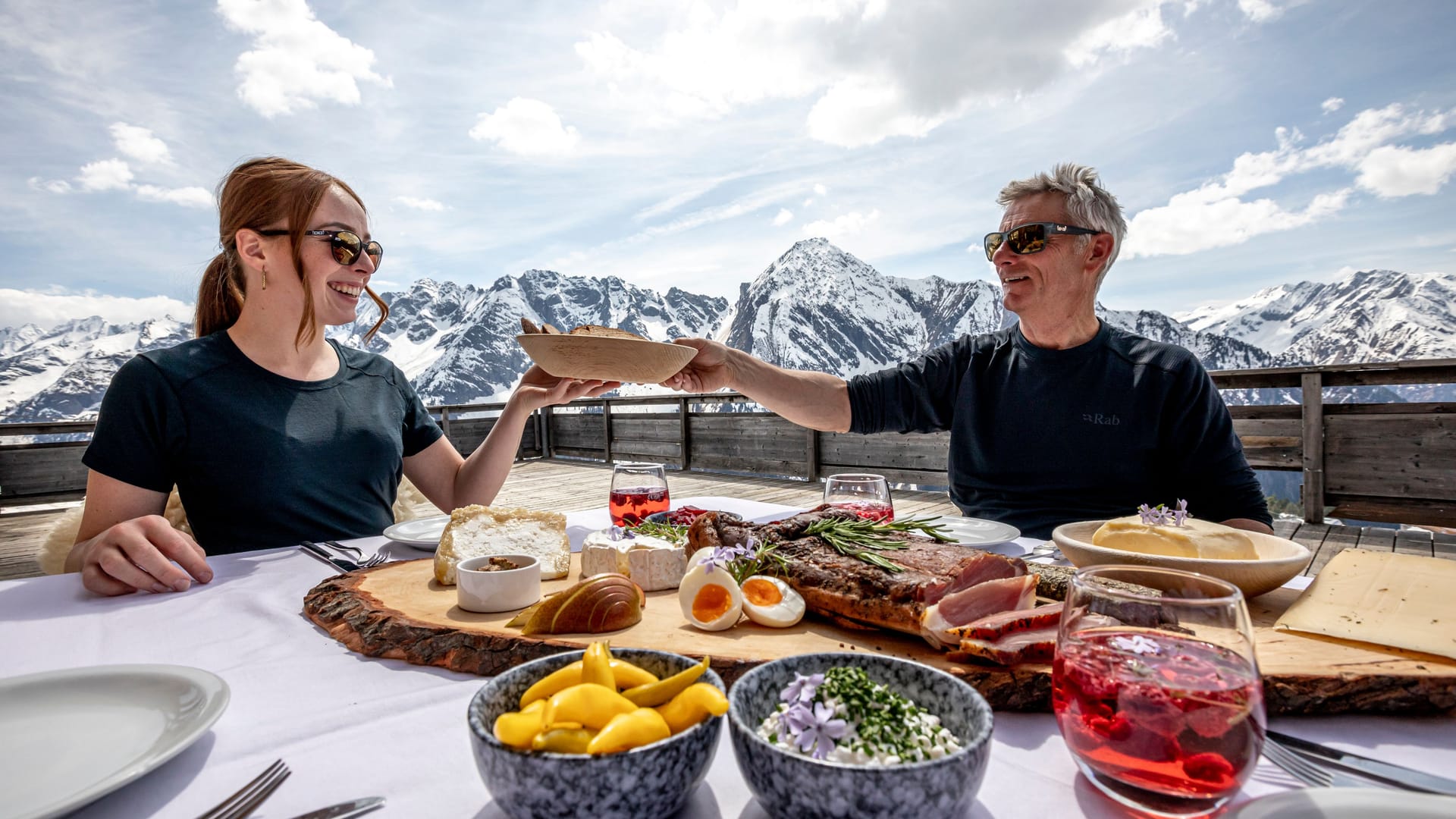 Die klare Bergluft macht Appetit.