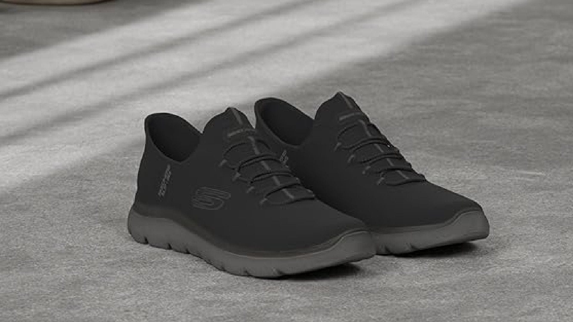 Sketchers-Sneaker sind in verschiedenen Größen und Farben erhältlich.