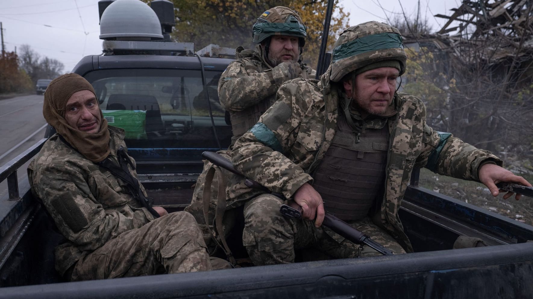 Ukrainische Soldaten an der Front im Osten: Russland führt in diesem Winter einen noch skrupelloseren Luftkrieg gegen die zivile Infrastruktur der Ukraine. Ukrainische Soldaten an der Front im Osten: Russland führt in diesem Winter einen noch skrupelloseren Luftkrieg gegen die zivile Infrastruktur der Ukraine.