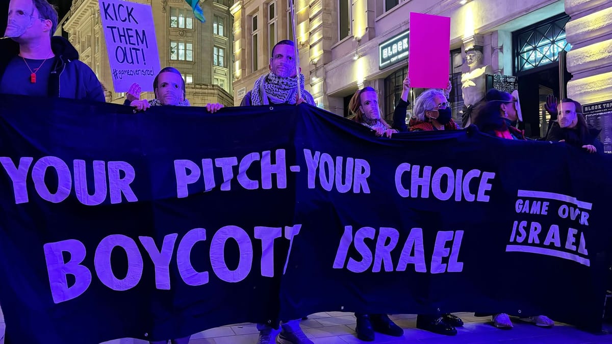 Palästina-Protest vor EM-Auftaktveranstaltung in London