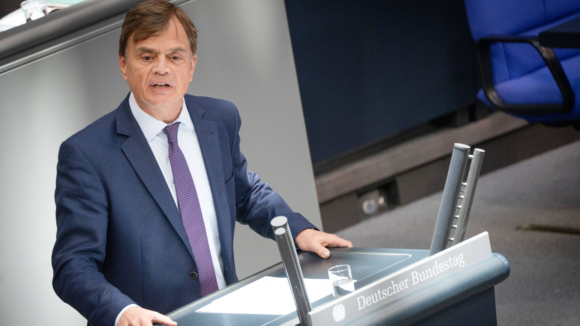 Bernd Baumann im Deutschen Bundestag (Archivbild): Der Politiker ist Parlamentarischer Geschäftsführer der AfD-Bundestagsfraktion. Bernd Baumann im Deutschen Bundestag (Archivbild): Der Politiker ist Parlamentarischer Geschäftsführer der AfD-Bundestagsfraktion.