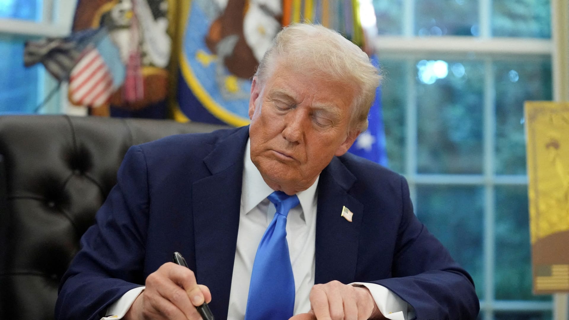 Donald Trump: Der US-Präsident und die Tech-Oligarchen haben sich verständigt. Donald Trump: Der US-Präsident und die Tech-Oligarchen haben sich verständigt.