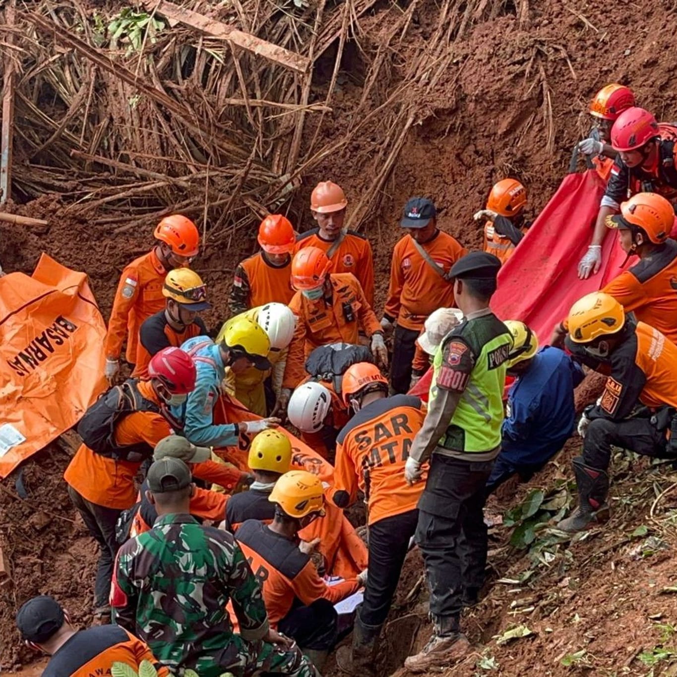 Erdrutsch in Indonesien