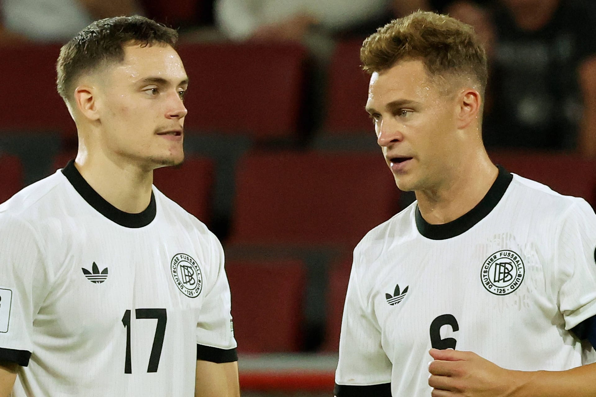 Florian Wirtz und Joshua Kimmich (r.): Deutschland hat ein klares Ziel vor Augen.