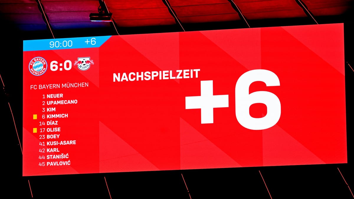 Bundesliga: DFL plant Änderung bei der Anzeige der Nachspielzeit