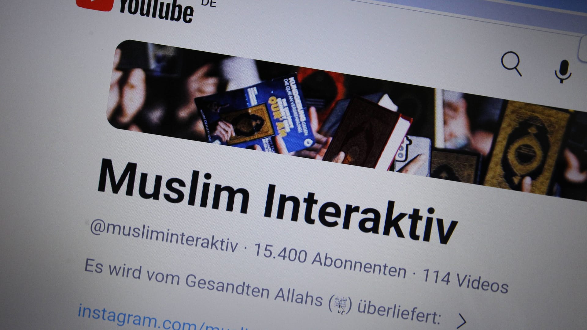 YouTube-Kanal von Muslim Interaktiv (Symbolbild): Im Zusammenhang des Vereinsverbots durch das Bundesinnenministerium gab es in Berlin Durchsuchungen. YouTube-Kanal von Muslim Interaktiv (Symbolbild): Im Zusammenhang des Vereinsverbots durch das Bundesinnenministerium gab es in Berlin Durchsuchungen.
