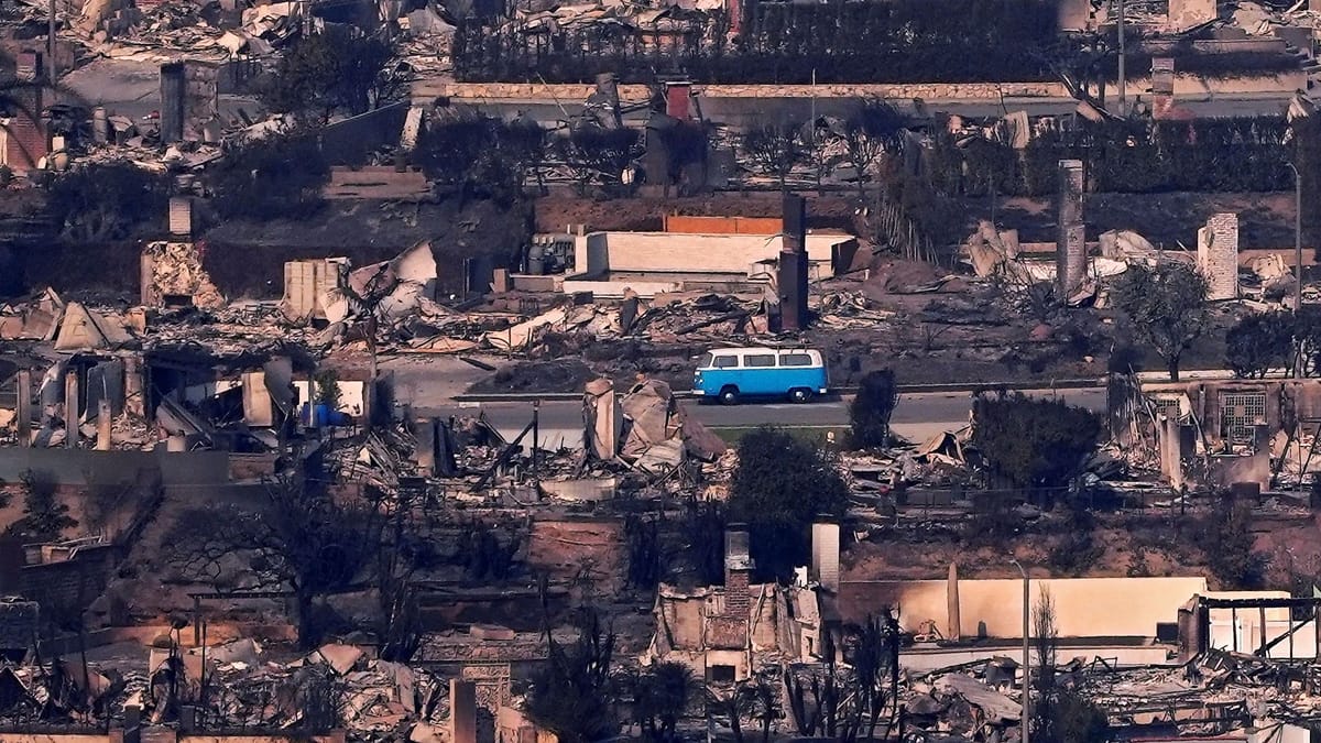 VW: Ikonischer Bulli nach Waldbränden in Kalifornien restauriert