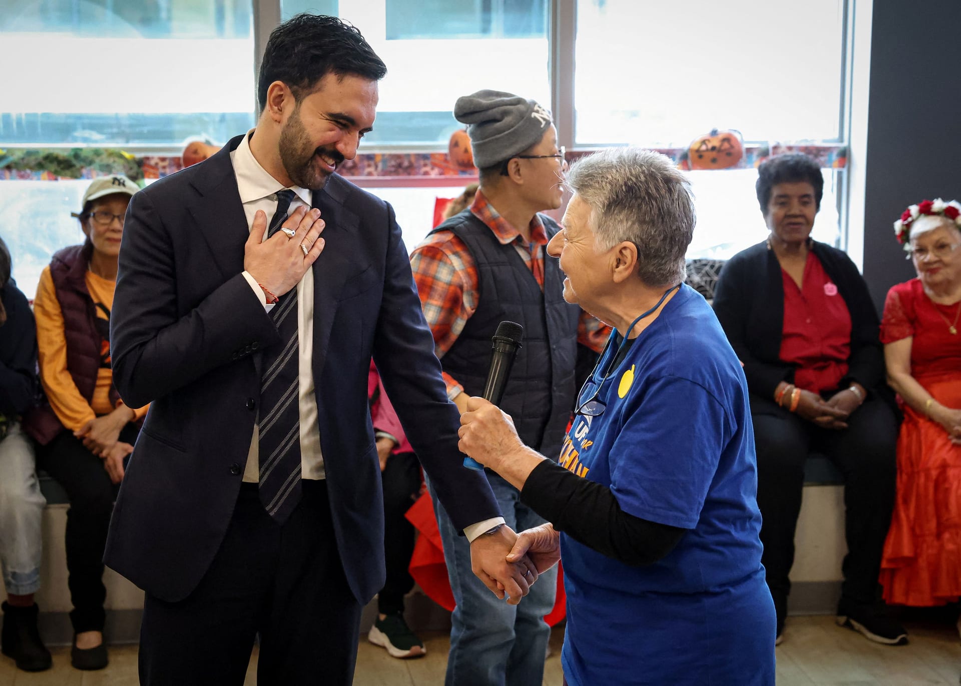 Der Demokrat gab sich als Kandidat zum Anfassen. Der Demokrat gab sich als Kandidat zum Anfassen.