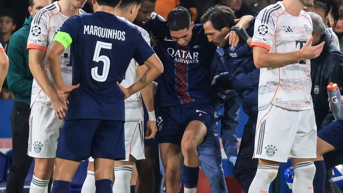 Champions League: PSG-Star Achraf Hakimi fällt wochenlang aus 