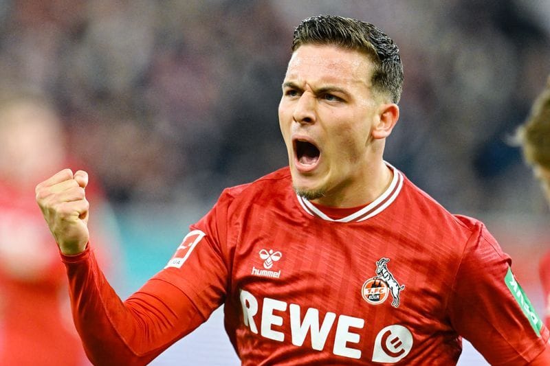 Said El Mala jubelt über sein Tor zum 0:1 gegen Hoffenheim: Der Kölner wurde in die DFB-Elf berufen.