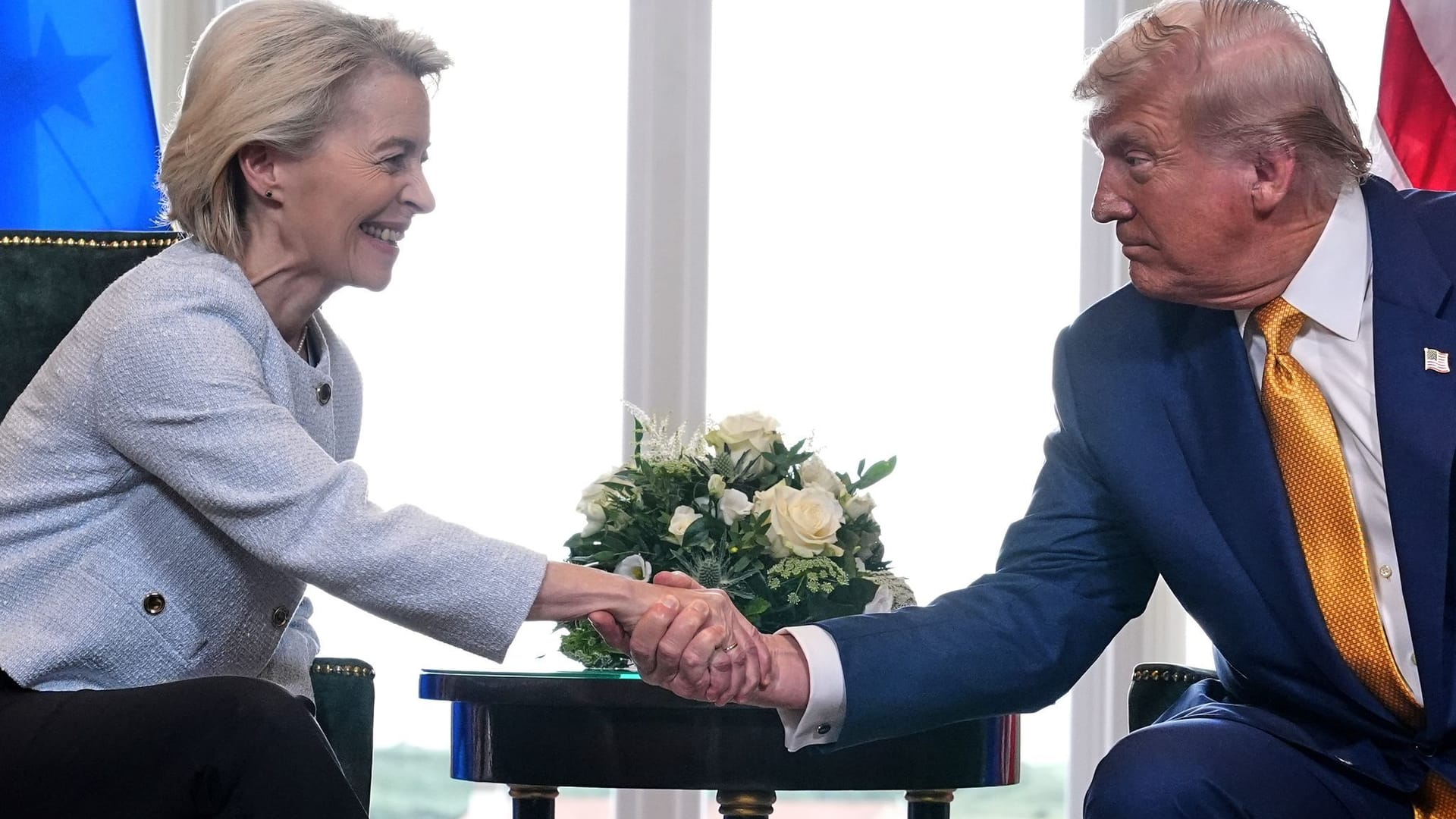 US-Präsident Trump trifft von der Leyen in Schottland US-Präsident Trump trifft von der Leyen in Schottland