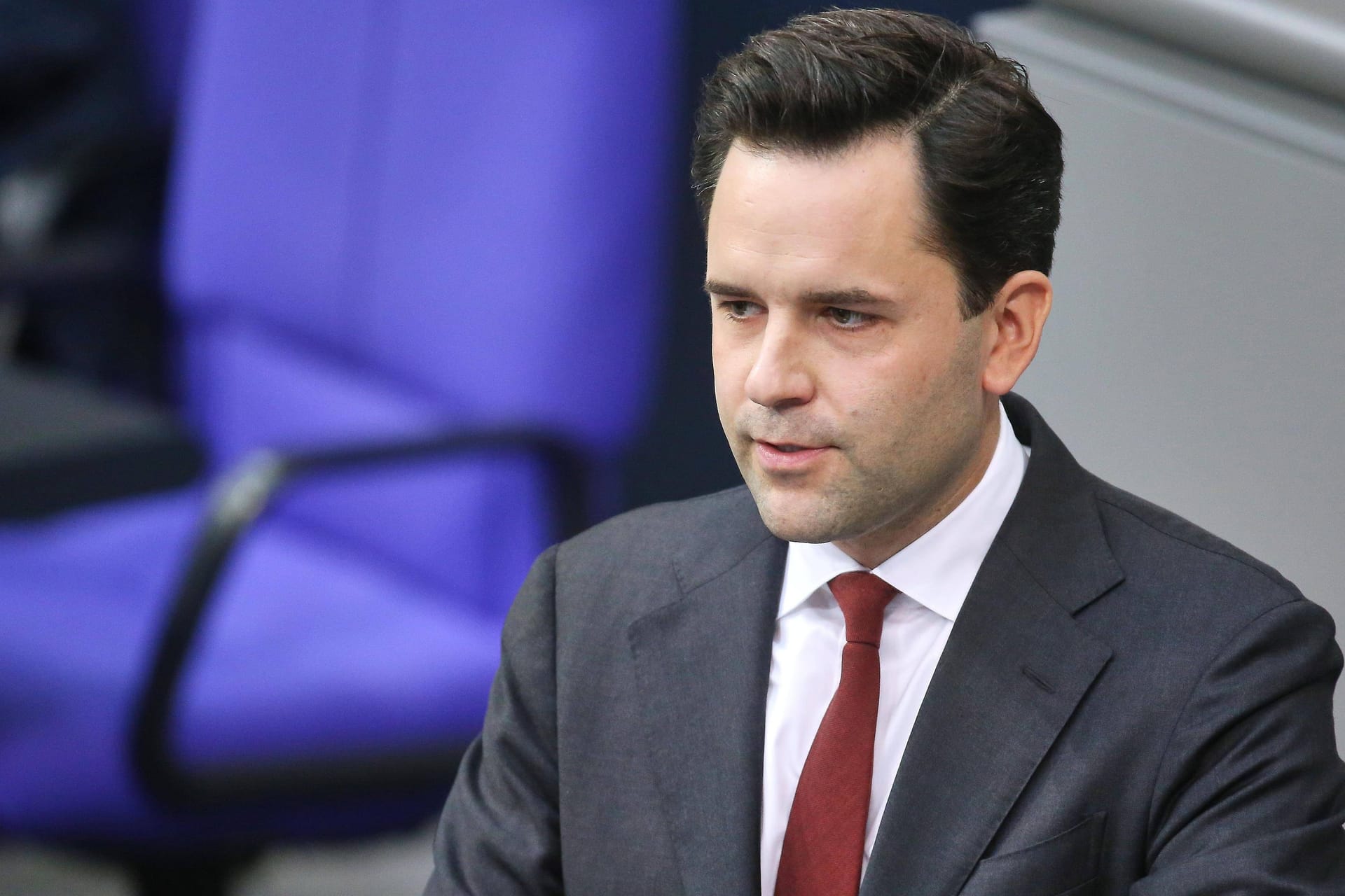 Johannes Winkel (CDU) bei einer Rede im Bundestag (Archivbild): Für den Chef der Jungen Union ist es fraglich, ob mit der SPD die benötigten Reformen umgesetzt werden können.