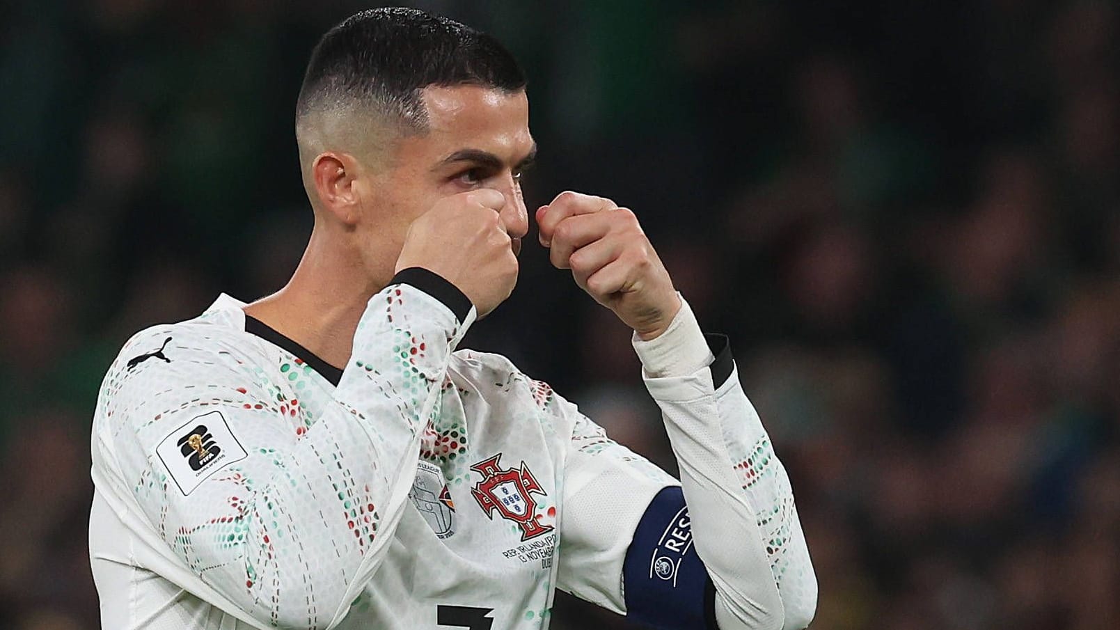 Cristiano Ronaldo: Der Kapitän der Portugiesen beendete das Spiel in Irland vorzeitig. Cristiano Ronaldo: Der Kapitän der Portugiesen beendete das Spiel in Irland vorzeitig.