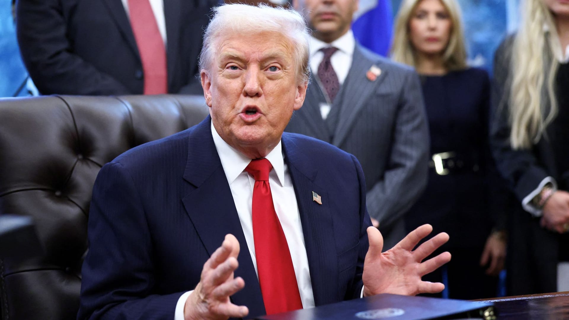 Donald Trump: Der US-Präsident kämpft mit sinkenden Zustimmungswerten in den USA. Donald Trump: Der US-Präsident kämpft mit sinkenden Zustimmungswerten in den USA.