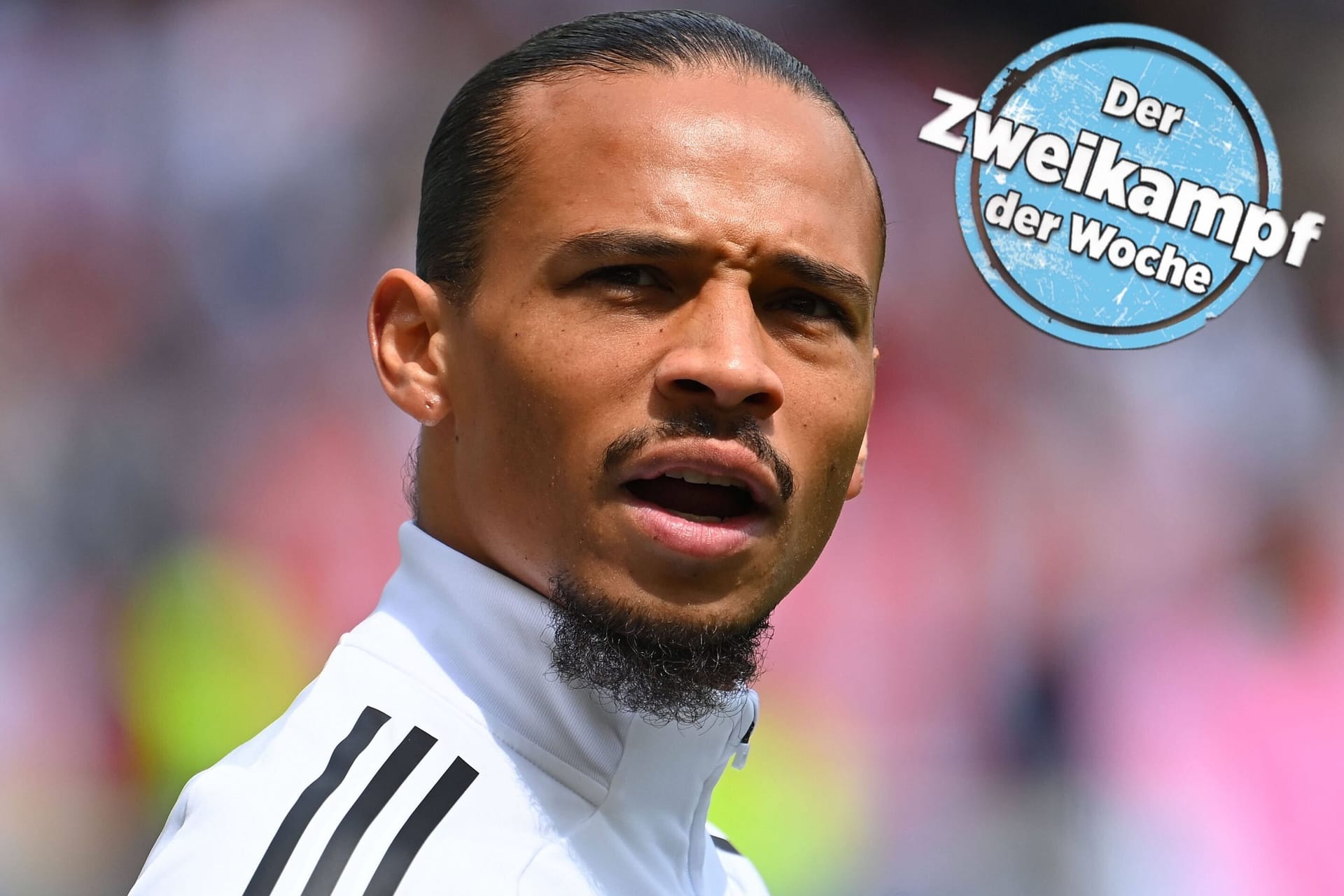Kritischer Blick: An Leroy Sané scheiden sich seit Jahren die Geister.