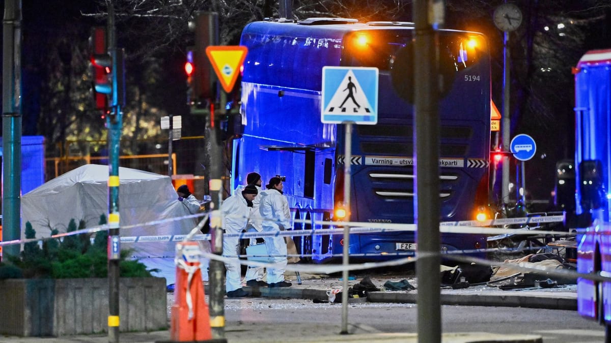Wohl keine Absicht bei tödlichem Busunglück in Stockholm