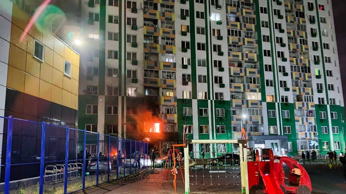 Rusya'da Ukrayna'nın insansız hava aracı saldırısının ardından yedi kişi yaralandı