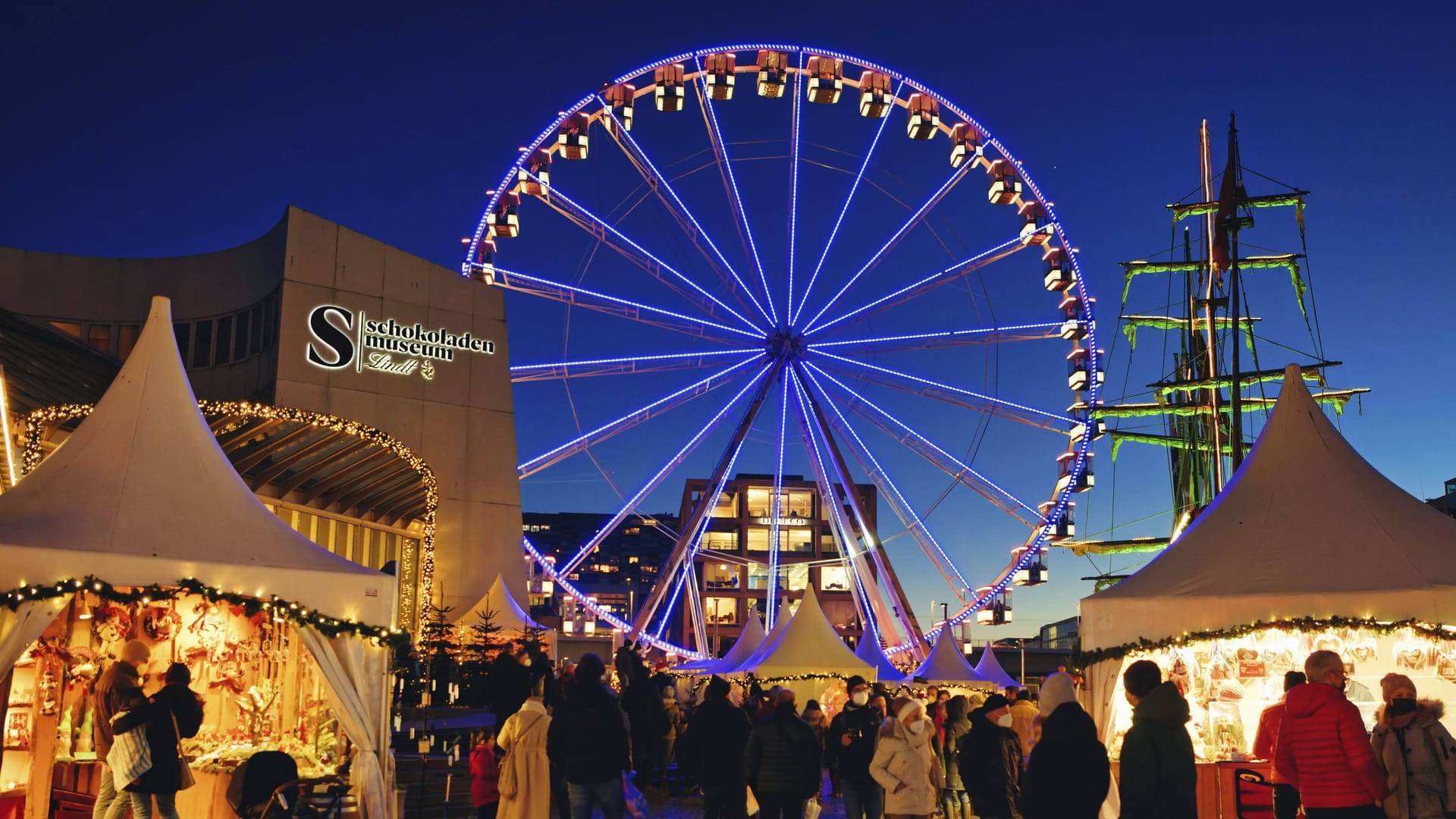 Hafenweihnachtsmarkt am Kölner Schokoladenmuseum (Archivfoto): Wegen eines Standes gab es hier zuletzt Ärger. Hafenweihnachtsmarkt am Kölner Schokoladenmuseum (Archivfoto): Wegen eines Standes gab es hier zuletzt Ärger.