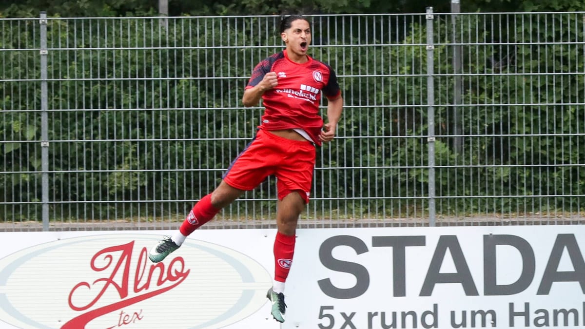 Batuhan Evren vom 1. FC Hellbrook will 100-Tore-Marke knacken