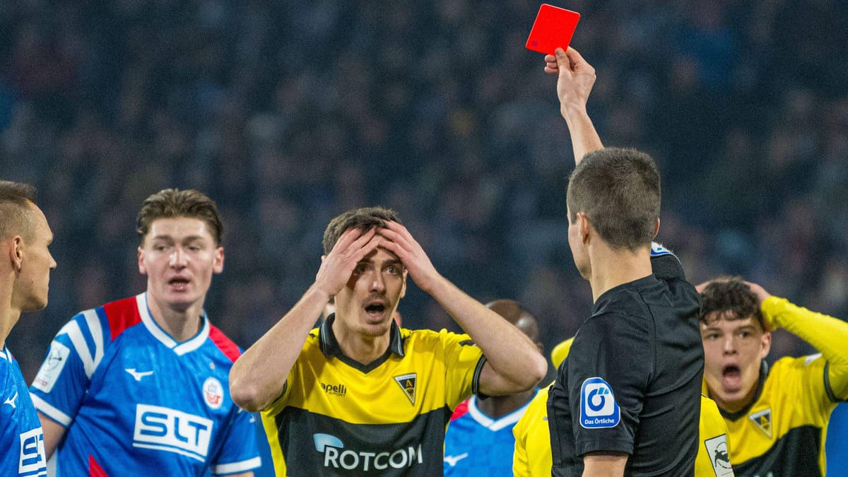 3. Liga: Schiedsrichter-Ärger in Rostock – "Wahnsinn"