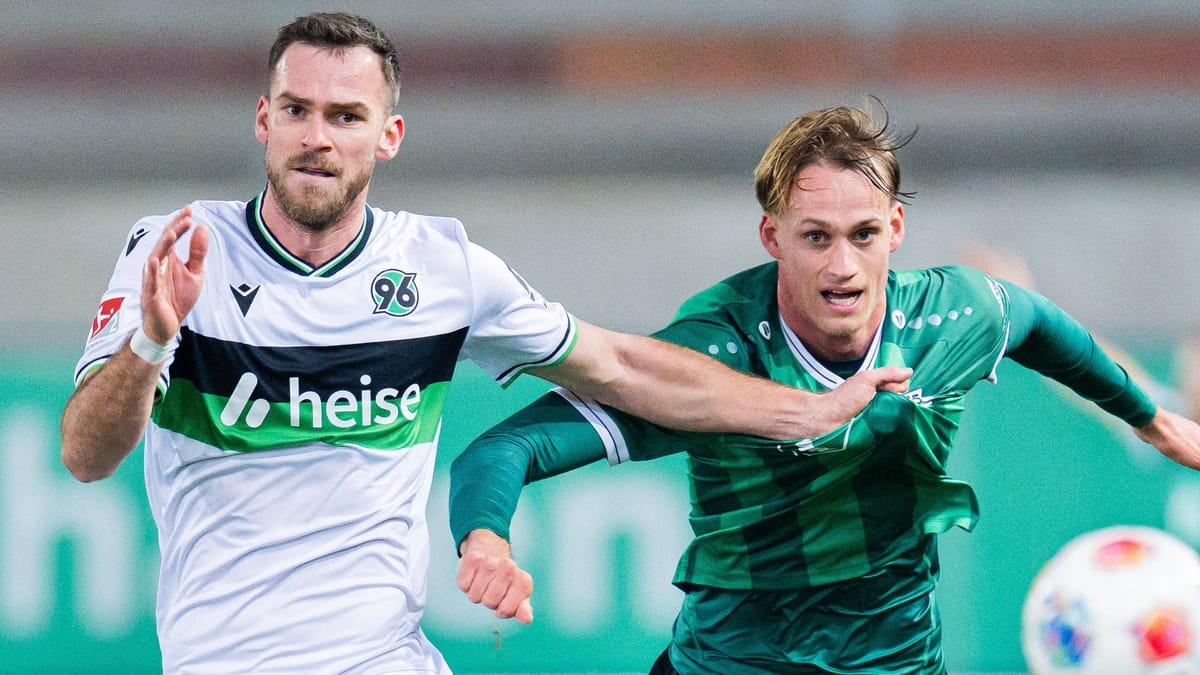 Hannover 96 verpasst Sieg bei Preußen Münster in der Nachspielzeit