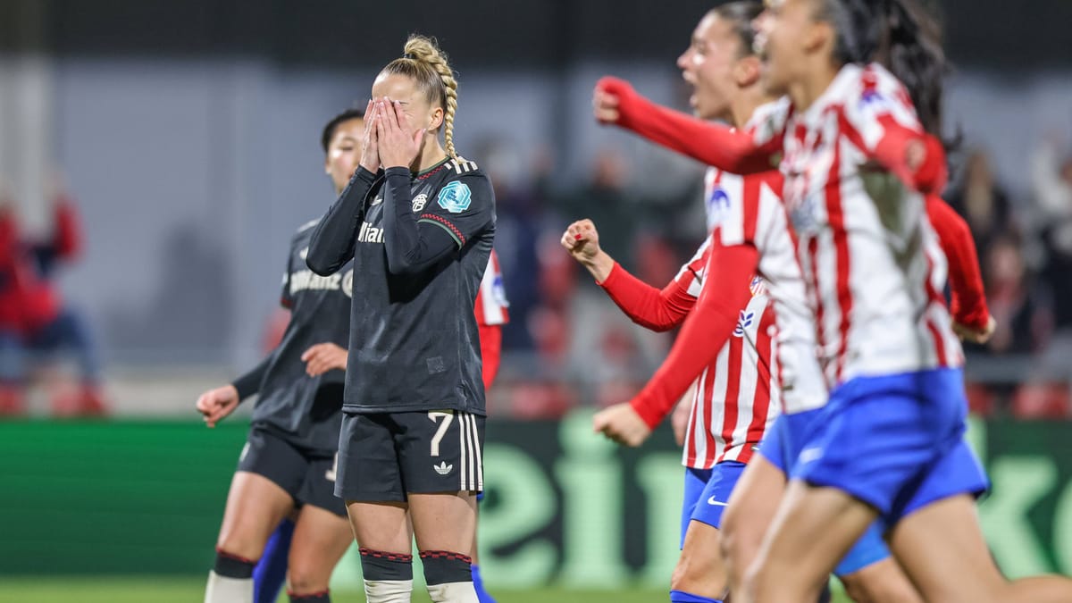 Champions League der Frauen: Atlético schockt Bayern spät